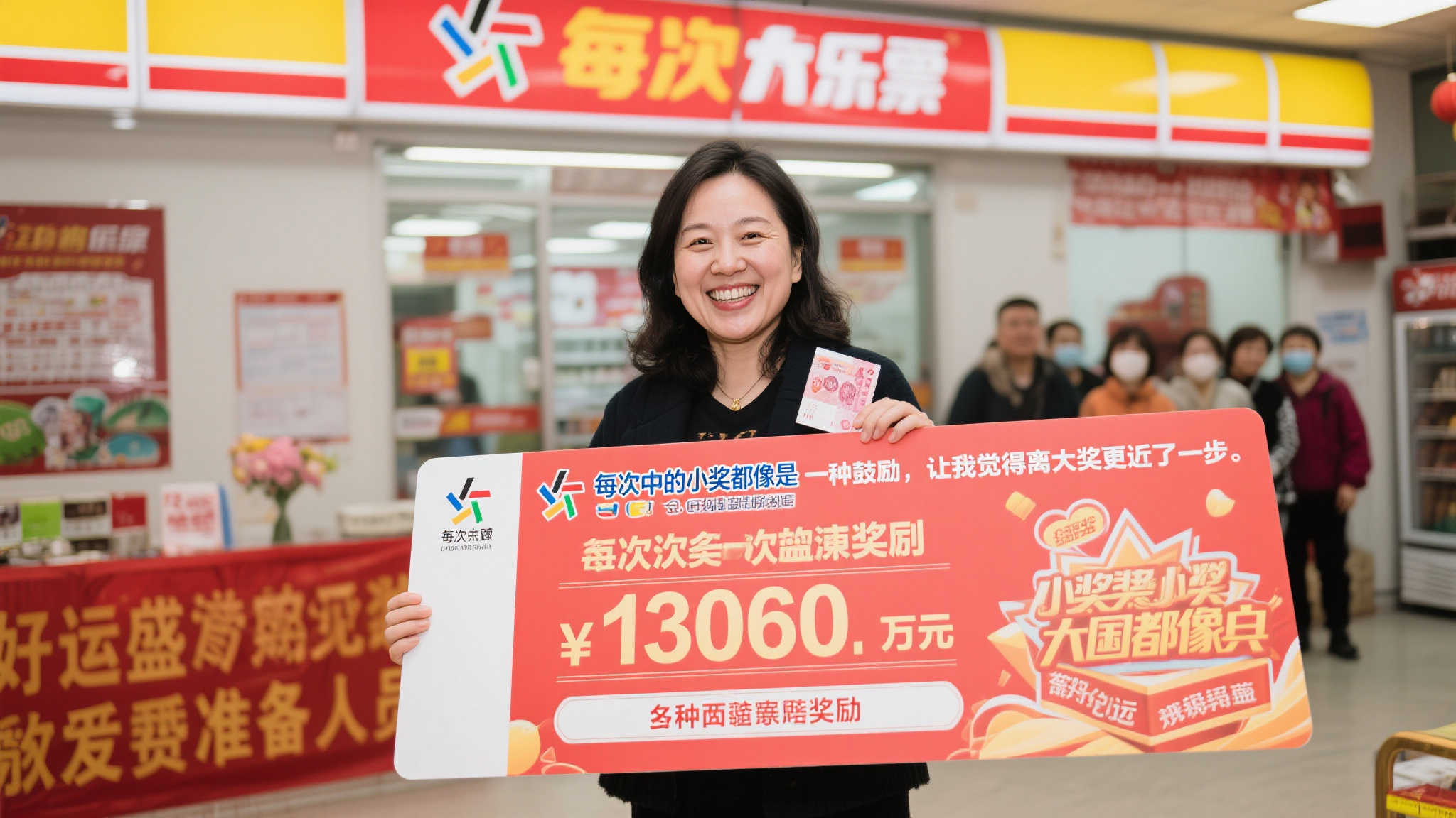 “每次中的小奖都像是一种鼓励，让我觉得离