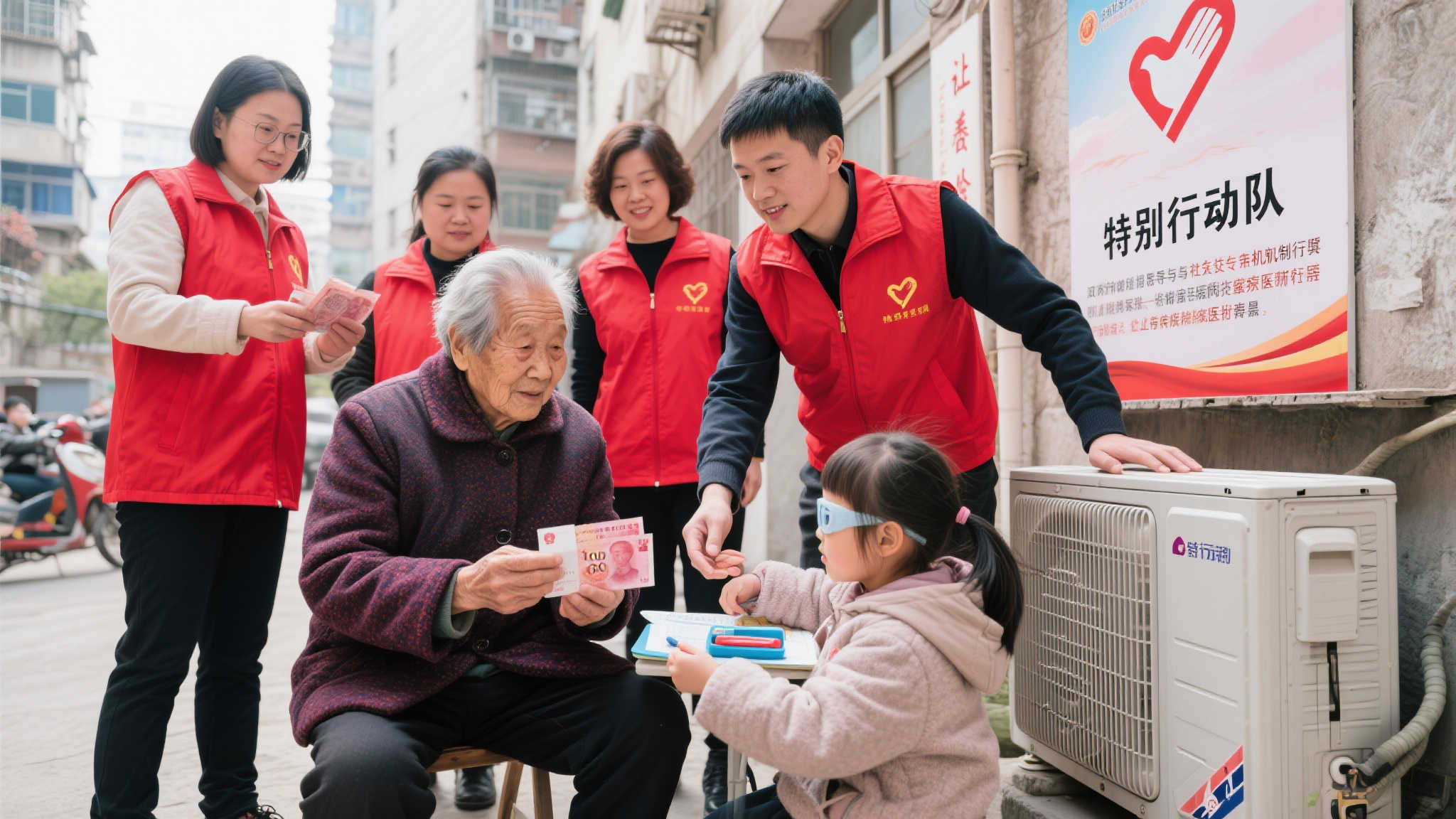 这些“特别行动队”深入到社区中，把每一笔