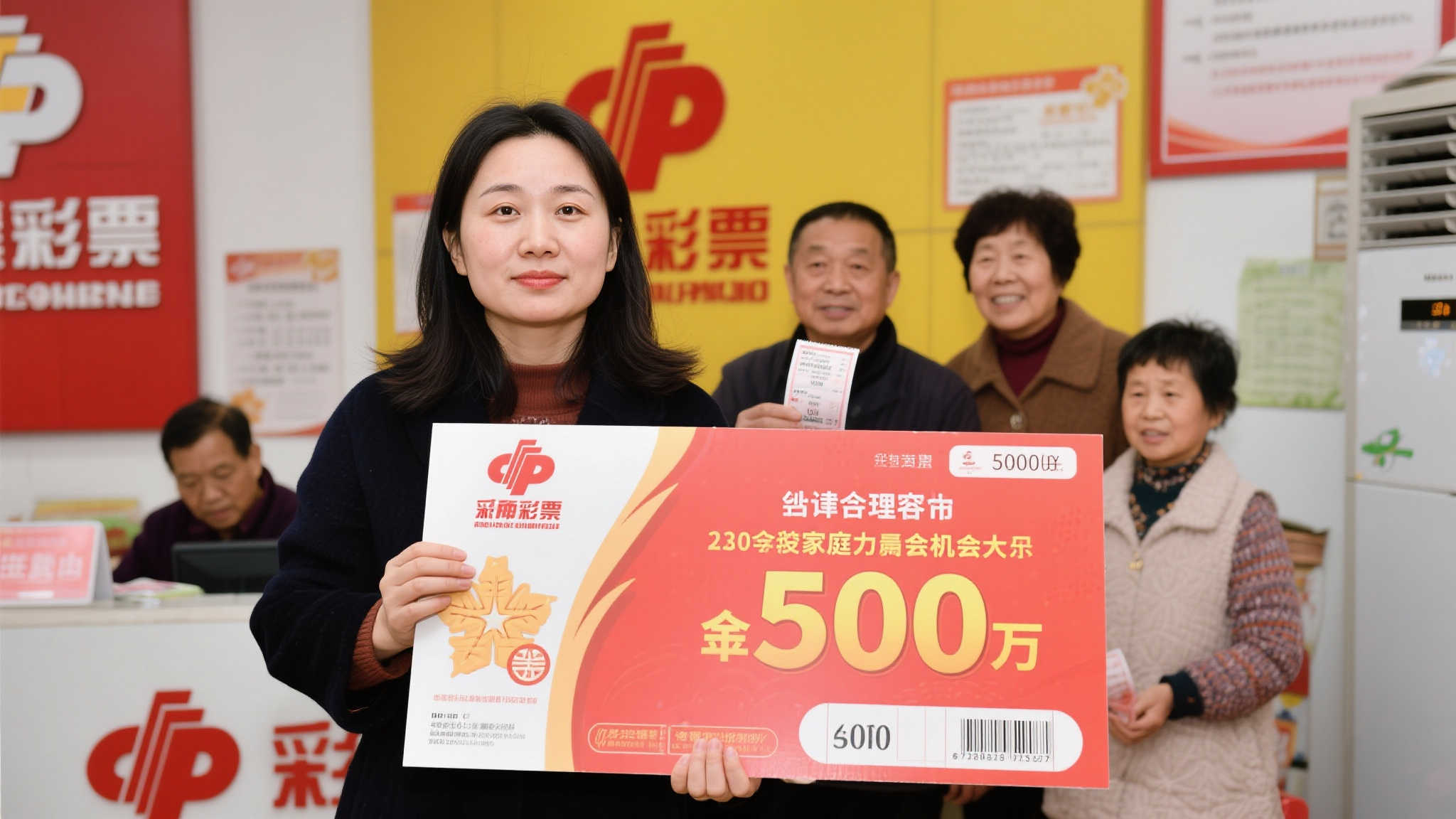 女彩民中500万福彩大奖 一周后兑奖激动到不敢开车