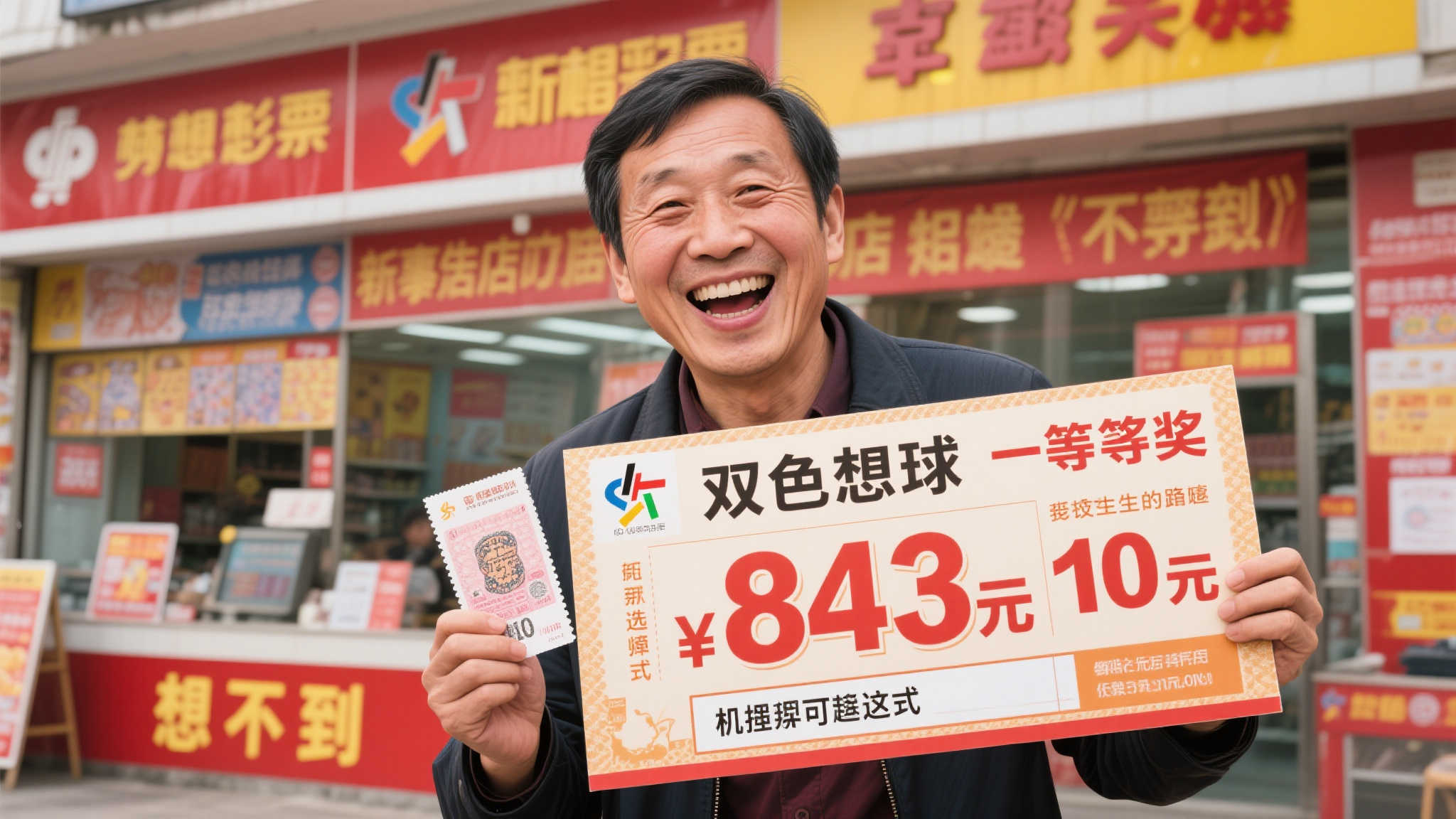 彩民仅花10元机选双色球揽获843万，站主惊叹：完全没想到！