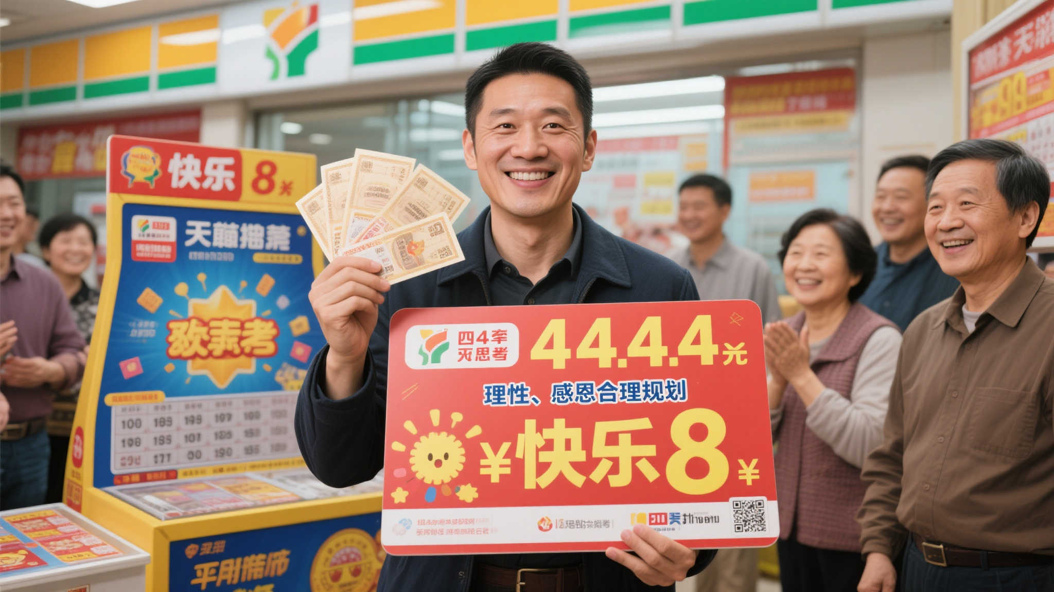 男子幸运中得快乐8千万大奖 奖金全用于妻子治疗