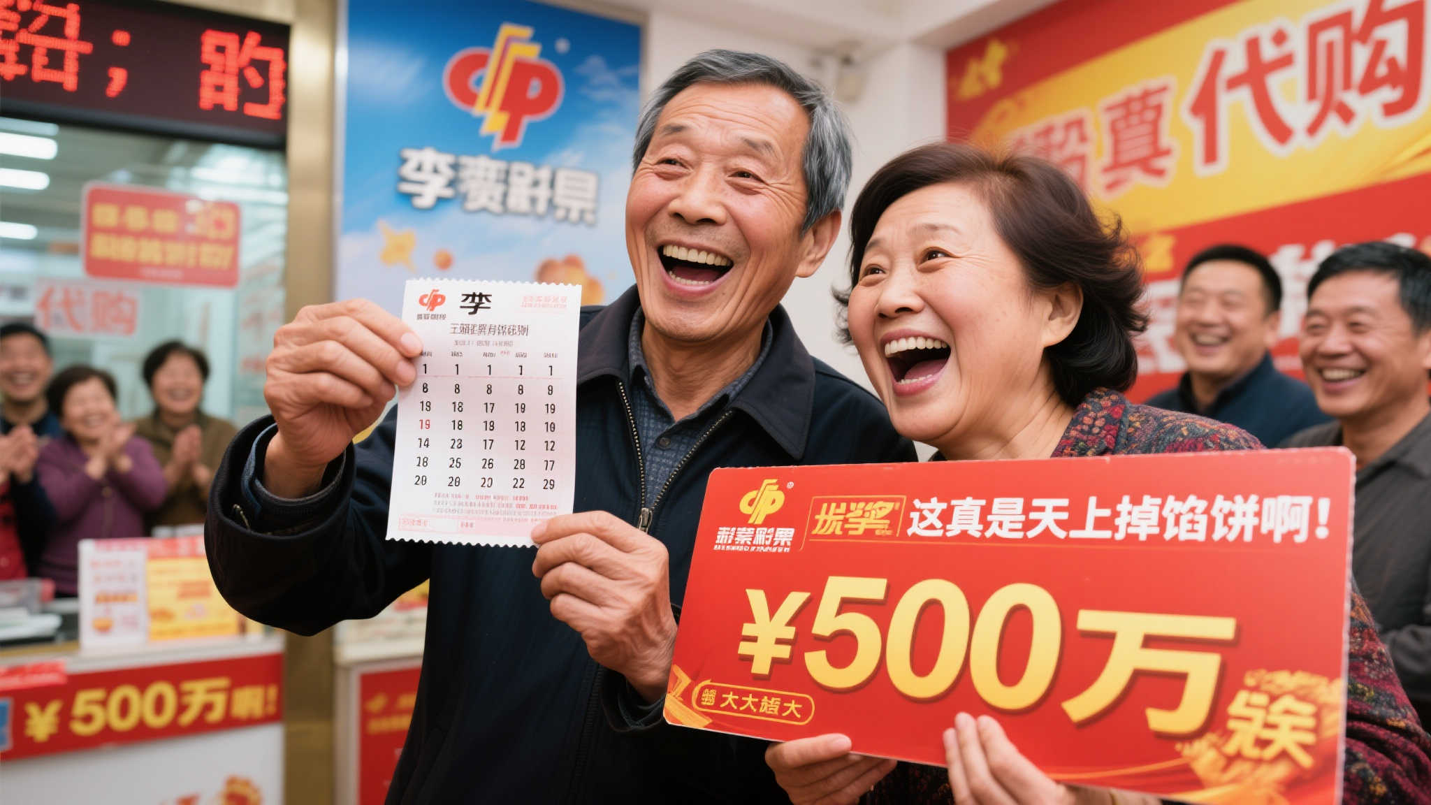 双色球忠实粉丝为妻子购彩快乐8,意外喜获500万巨奖 当开奖号码公布时,老李起初并没有太在意,