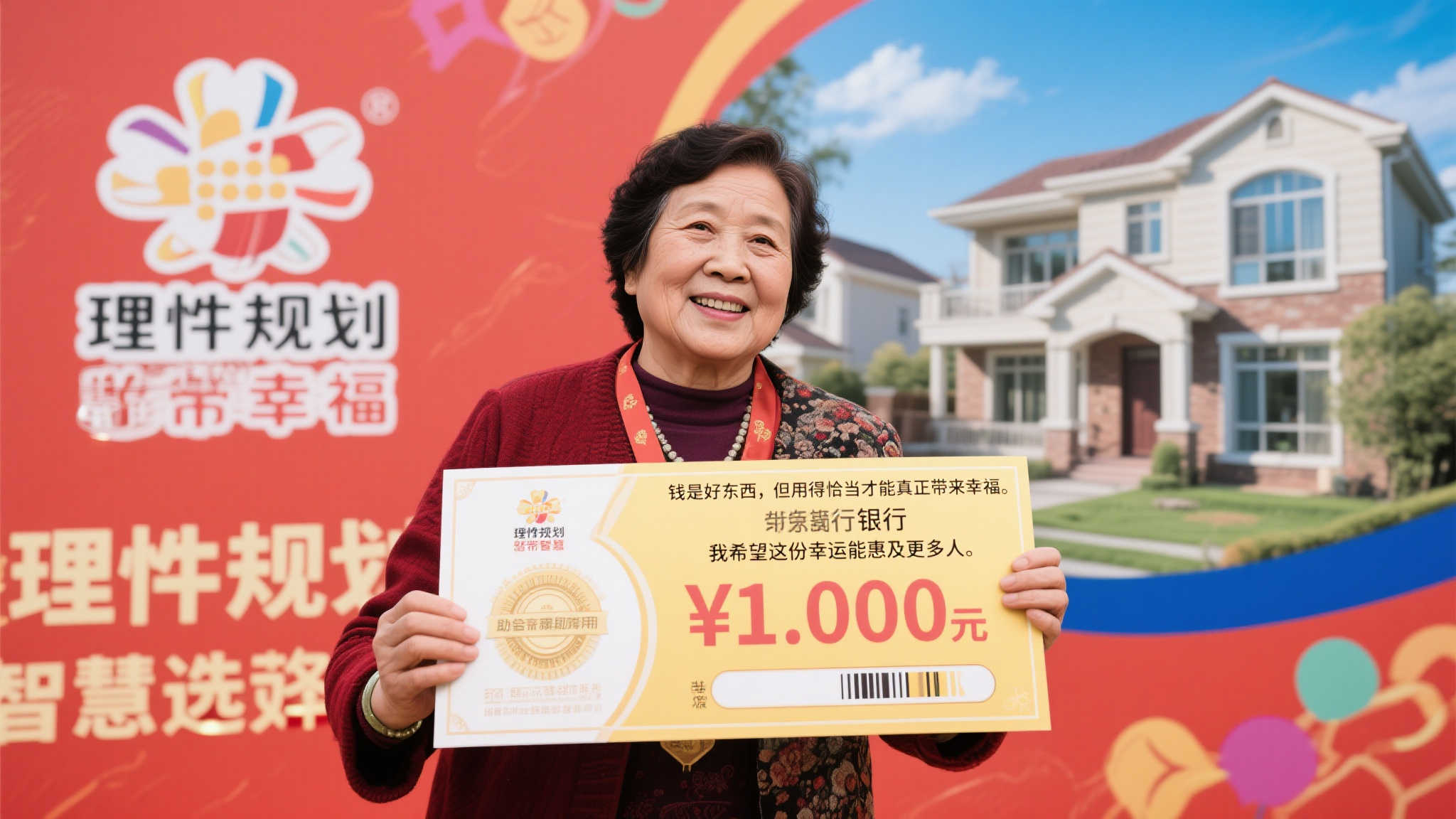 退休阿姨喜中9598万彩票大奖，圆梦购置人生首套房产