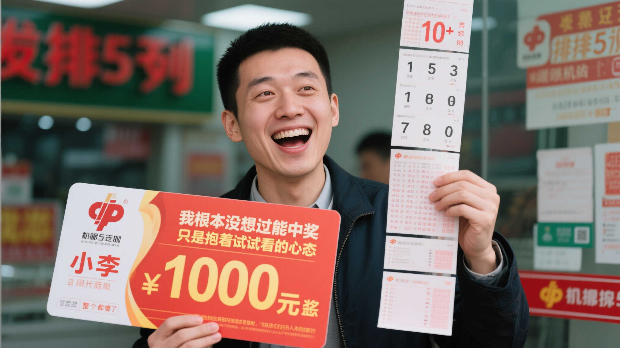 彩民机选10倍投注，喜获排列5百万大奖，助力家庭生活升级