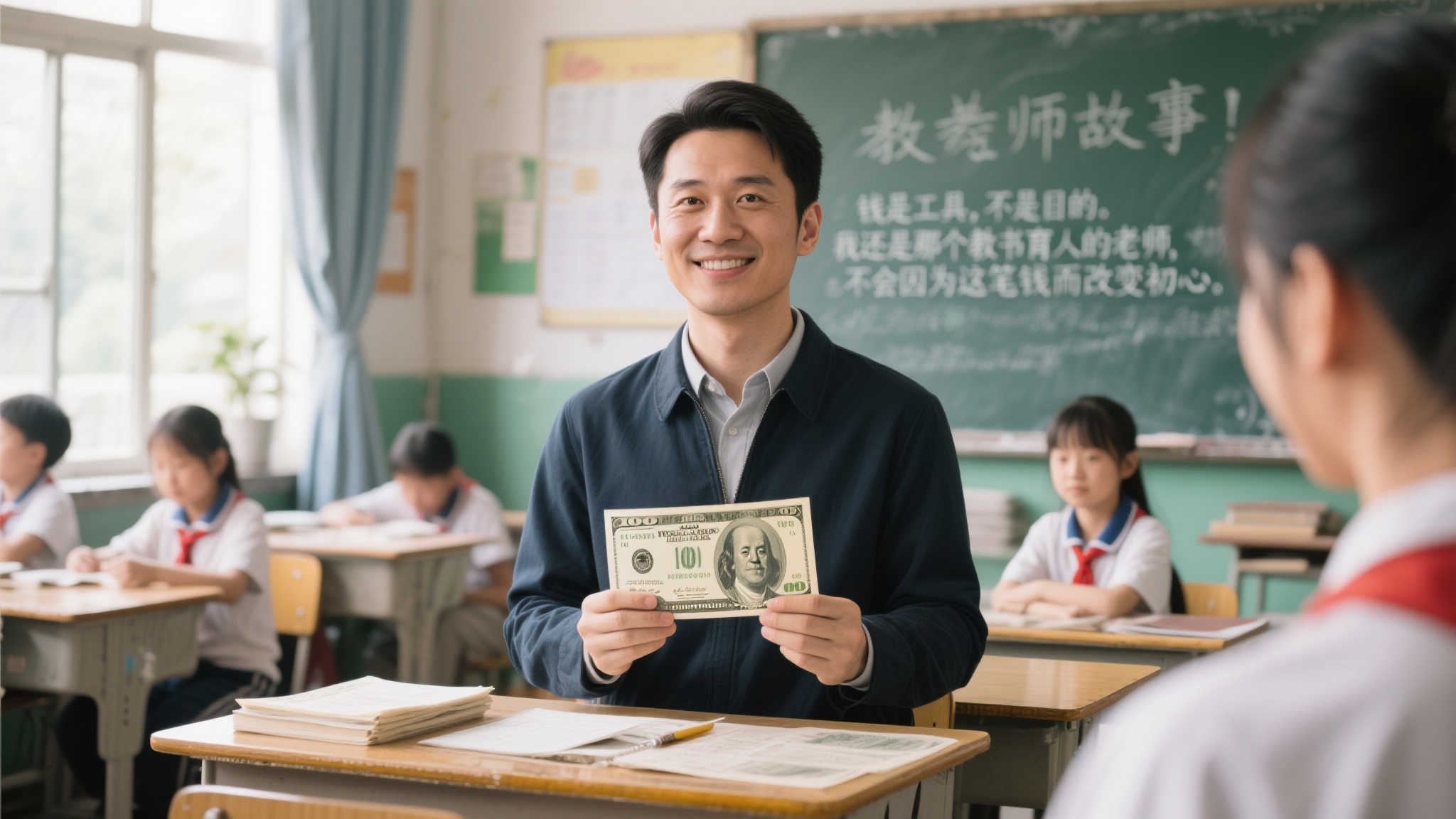 对于普通人而言，这位男教师的故事或许能带