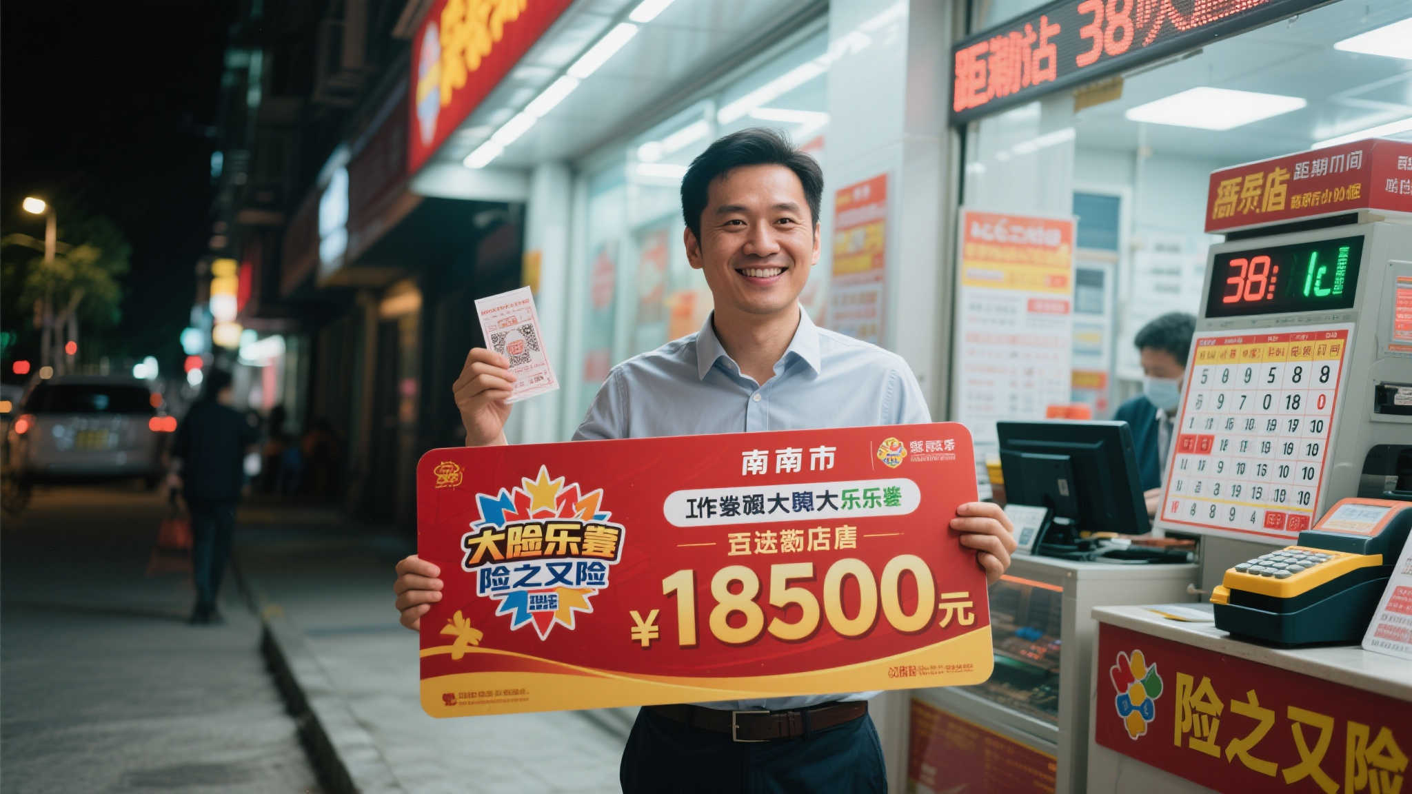 男子精准踩点购票，仅剩38秒截止即中大乐透1850万