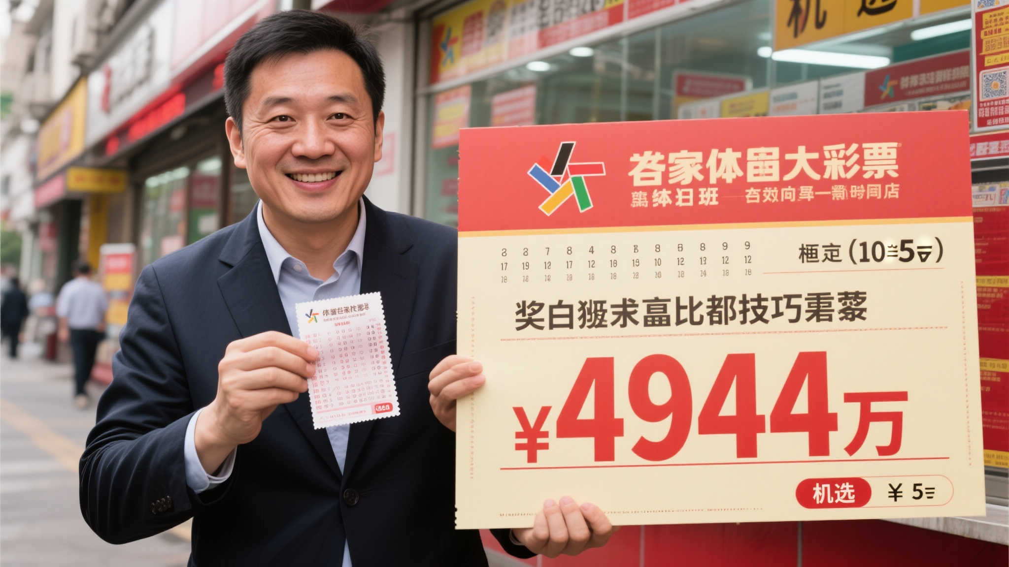 上班族10元机选,5倍投注揽获大乐透4944万巨奖! 一 普通上班族的惊天好运
这位中奖者是